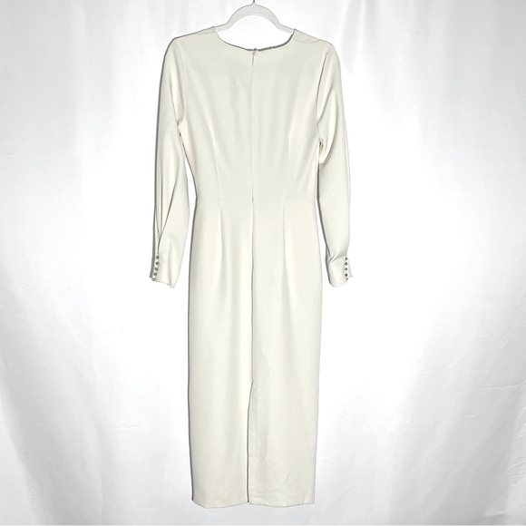 ZARA Long Sleeve Elegant Dress- Ivory - Picture 5 of 10